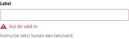 Formulier met verplichte invoervelden